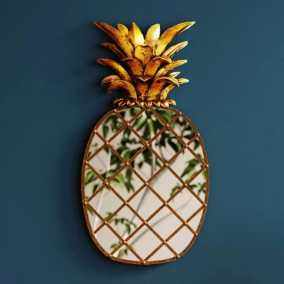Afbeelding van KARE wandobject Pina Spiegel, polyresin, glas, 50 cm, goud