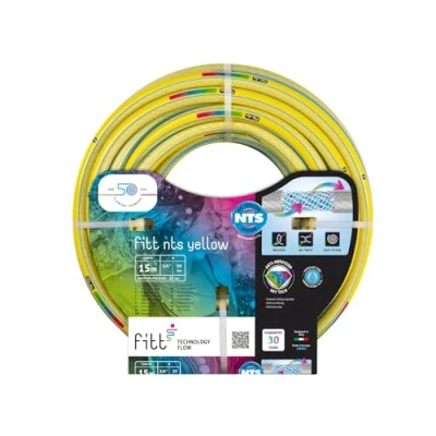 Afbeelding van FITT NTS GEEL 3/4&quot; (19 mm) 15m, tuinberegeningsslang, robuust en kneedbaar voor intensief gebruik