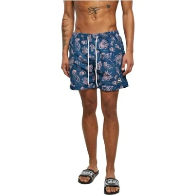 Afbeelding van Urban Classics Pattern Zwemshorts, Heren, Maat: Large, Nautical aop