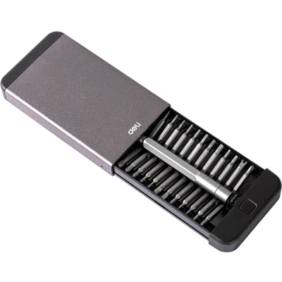 Afbeelding van Deli Tools Precisieschroevendraaierset 6 stuks EDL3206 (Zwart) [Gereedschappen Deli]
