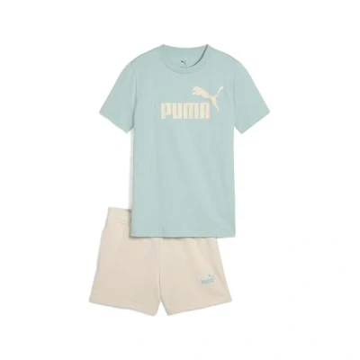 Afbeelding van Essentials No.1 logo set met T shirt en short voor Dames, Maat 7 8Y PUMA