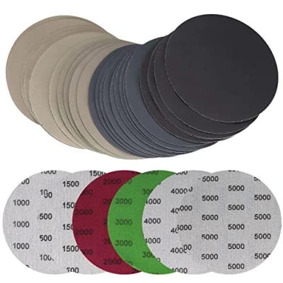 Afbeelding van Schuurpapier schijven 125mm / 5 inch Rond, Zowel droog als nat schuurvermogen, Excentrische Schuurmachine voor Auto Hout Meubels Glas Metaal Korrel 1000/1500/2000/3000/4000/5000