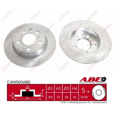 Afbeelding van ABE Remschijven C4W005ABE