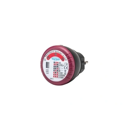 Afbeelding van Testboy Testavit Schuki 3 LCD Stopcontacttester CAT II 300 V LED,