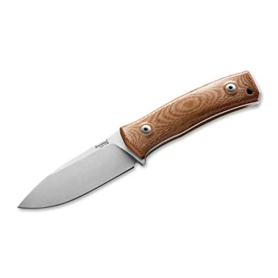 Afbeelding van LionSteel Unisex volwassenen M4 Brown Micarta vast mes, bruin, 20,5 cm