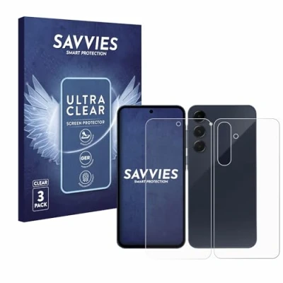 Afbeelding van Savvies Screenprotector voor Samsung Galaxy A55 5G (Voor+Achter) Folie Beschermfolie transparant (6 Stuks)