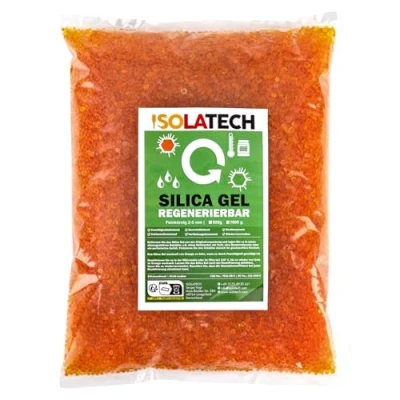 Afbeelding van ISOLATECH silicagel, regenereerbaar, droogmiddel, oranje, 1,8 kg, zak, ballen als ontvochtiger