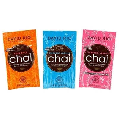 Afbeelding van David Rio Chai Latte probeerpakket (3 portiezakken)