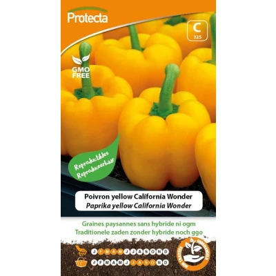 Afbeelding van Protecta Groente Zaden Gele Paprika California Wonder