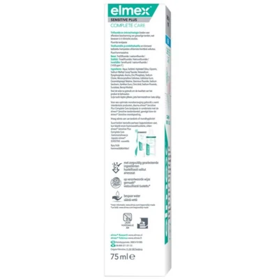 Afbeelding van 12x Elmex Tandpasta Sensitive Plus 75 ml