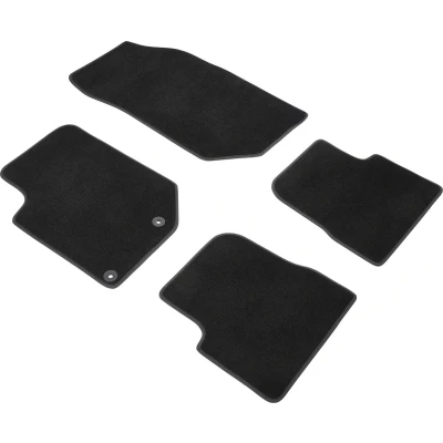 Afbeelding van WALSER Premium 80859 Vloermatset Polyester, PU (Polypropyleen) voor en achter Antraciet/Zwart Op maat gemaakt