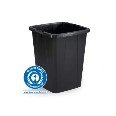 Afbeelding van Afvalcontainer DURABIN ECO 90 Liter Vierkant Zwart per 6