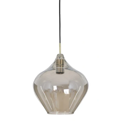 Afbeelding van Light &amp; Living Rakel hanglamp ø27cm antiek brons/smoke Glas