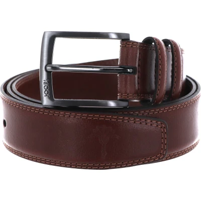 Afbeelding van JOOP! Leren Riem Double Quilted Coll. Belt 3,5 CM W80 Cognac Bruine