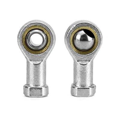 Afbeelding van QWORK® 2 stuks 8mm joint head lagers, M8 x 1.25 metrische binnendraad, rechtse schroefdraad, zelfsmerend voor sferische glijstanguiteinden