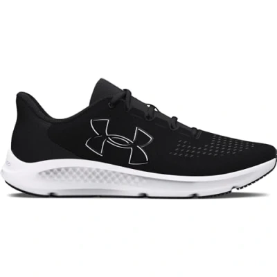 Afbeelding van Under Armour Charged Pursuit Hardloopschoenen neutraal, Dames, Maat: 36, Black white Textiel/ synthetisch