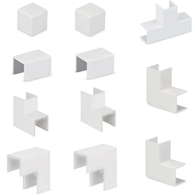 Afbeelding van Lion Electric Kabelgoot verbindingsstukken, multipack 15 x 10 mm, 11 stuks voor het verbinden van meerdere kabelgootprofielen kabelgeleiding, kabelmanagement, accessoireset de montage
