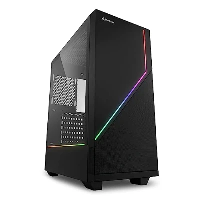 Afbeelding van Sharkoon RGB FLOW Midi tower PC behuizing Zwart