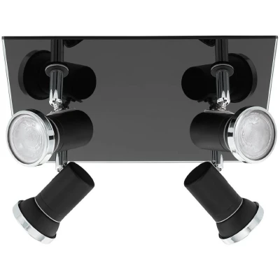 Afbeelding van EGLO Tamara 1 Spot GU10 24 cm Zwart/Grijs