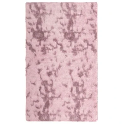 Afbeelding van vidaXL Vloerkleed hoogpolig 60x100 cm polyester stoffig roze