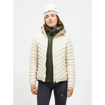 Afbeelding van Peak Performance Frost Down Hood Jacket Dames Bruin M