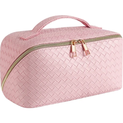 Afbeelding van YONO Reis Make Up Tas Toilettas Etui Cosmetica Beauty Case Organizer Large Roze