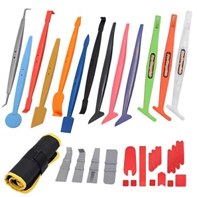 Afbeelding van Ehdis Voertuig Body Film Window Wrap Tool Kit, Vinyl Sticks met Magneten voor Curve of Gap Reaching, Toegevoegde Mini Squeegees, Microfiber Vilten, Opbergtas