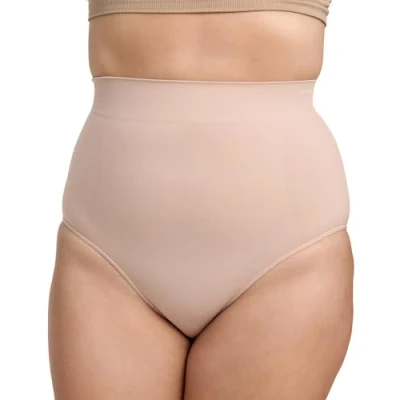 Afbeelding van Nur Die Mooi gevormde maxi slip met shaping effect vormt buik, taille en billen, tailleslip, comfortabele tailleband, hoge taille, ondergoed, onderbroeken voor dames, huidskleur, 40/42