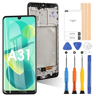 Afbeelding van ARSSLY Scherm voor Samsung Galaxy A31/A315F LCD Display Touch Digitazer Assembly vervanging met gereedschap (zwart frame)