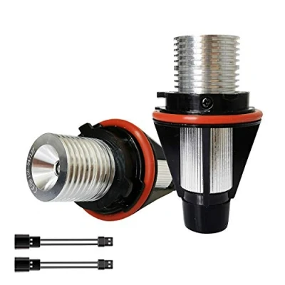 Afbeelding van KYYET 2x5 W LED Angel Eyes Halo Ring Wit Licht Marker Lampen Vervanging Voor E39 E53 X5 E60 E63 E64 E65 E66 E83