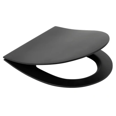Afbeelding van Plieger Kansas softclose toiletzitting met quick release zwart mat