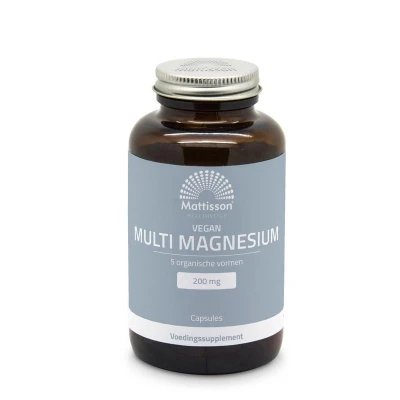 Afbeelding van Mattisson Vegan Multi Magnesium 200 mg 120 capsules