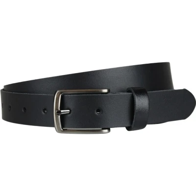 Afbeelding van Leren riem zwart heren/dames Jeans Kostuum heren Taillemaat 115 Pak Pantalon