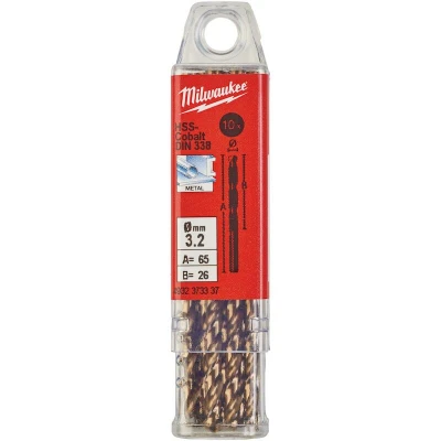 Afbeelding van Metaalboor Hss G Cobalt 3,2 X 65 Mm (10 Stuks)