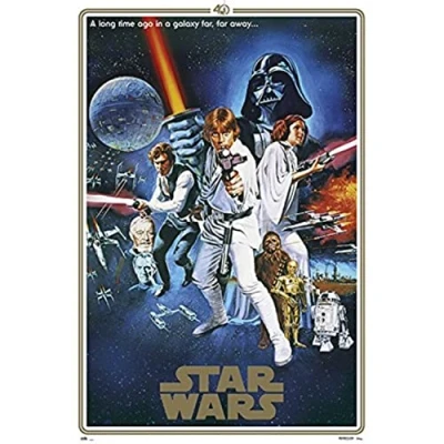 Afbeelding van Grupo Erik Editores GPE5166 Star Wars 40e verjaardag poster