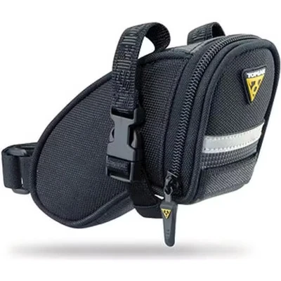 Afbeelding van Topeak Aero WP zadeltas met strap XS BikeTotaal.nl Zwart