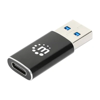 Afbeelding van Manhattan USB 3.2 Gen 2 (USB 3.1 2) Adapter [1x stekker A 3.1) 1x bus C 3.1)] Stecker auf Buchse