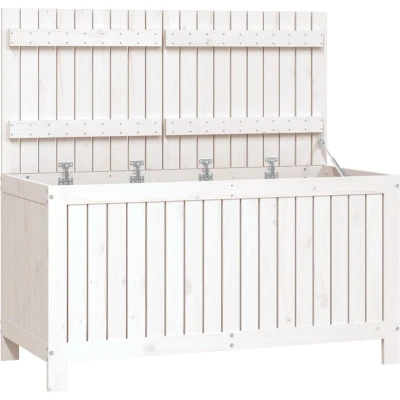 Afbeelding van Tuinbox 115X49X60 cm Massief grenenhout Honingbruin 121 x 55 64 / Wit