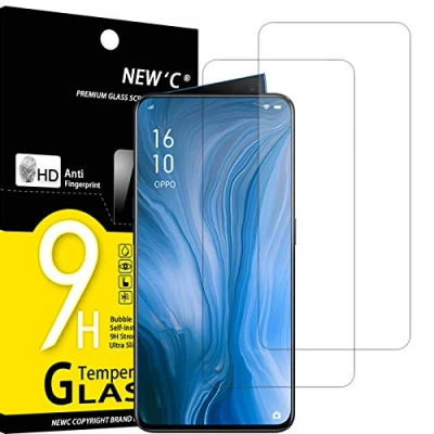 Afbeelding van NEW&#039;C 2 Stuks, Screen Protector voor Oppo Reno, Gehard Glass Schermbeschermer Film 0.33 mm ultra transparant, resistent