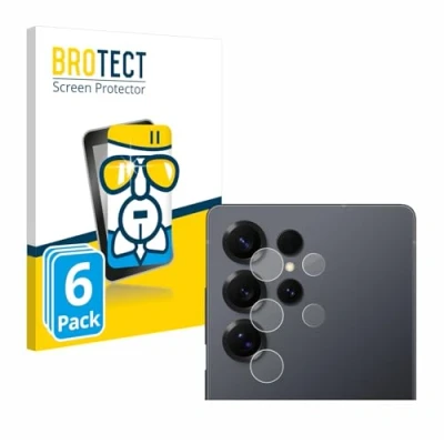 Afbeelding van BROTECT Screenprotector voor Samsung Galaxy S25 Ultra Enterprise Edition (ALLEEN Camera Lens) Folie Beschermfolie Beschermglas transparant (6 Stuks)