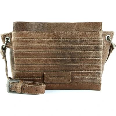 Afbeelding van FREDsBRUDER Leren Schoudertas Sky Crossbody Hazelnut Bruine