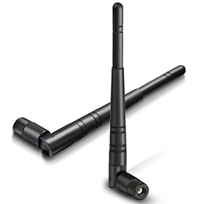 Afbeelding van Eightwood Externe WiFi antenne 2.4 Ghz 5dBi RP SMA Connector WLAN 2 stuks Compatibel voor Beveiligingscamera Dongle PCI kaarten Wirelesse Router Bluetooth