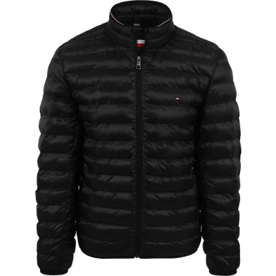 Afbeelding van Tommy Hilfiger Circulair Core Jas Zwart maat S Heren Tussenjas met Regular fit Pasvorm Polyester