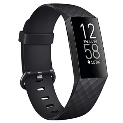 Afbeelding van Oumida Fitbit Charge 3/Charge 4 Armband, verstelbare klassieke sport reservearmband, compatibel met 4, zwart, small