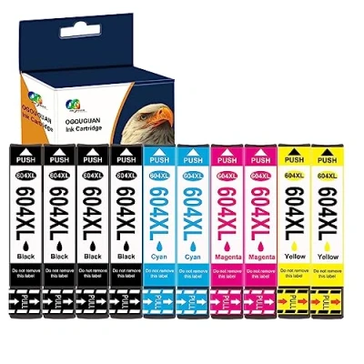 Afbeelding van OGOUGUAN 604XL inktcartridge compatibel met Epson 604 XL voor XP 2200 2205 3200 3205 4200 4205 WF 2910 2930 2935 2950 (4x zwart, 2x cyaan, magenta, geel)