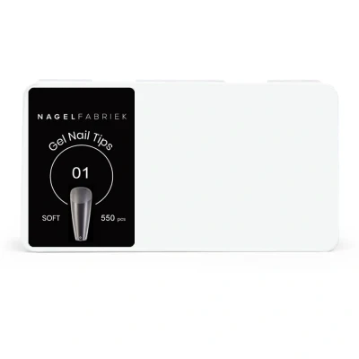 Afbeelding van Nagelfabriek Soft Gel Tips Coffin 550 Stuks Mat
