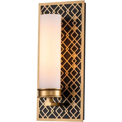 Afbeelding van Elstead Lighting LED Wandlamp Ziggy 1X E27 Max 40W IP44 Lacquered Gold