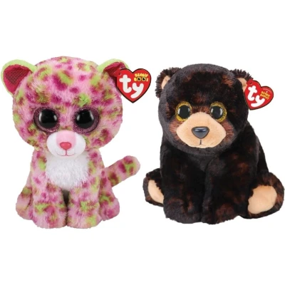 Afbeelding van Ty Knuffel Beanie Buddy Lainey Leopard &amp; Kodi Bear