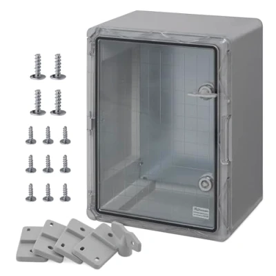 Afbeelding van BOXEXPERT ABS kunststof kast Vloot schakelkast IP65 grijs/transparant (ABS, 400x300x220mm met inspectiedeur)