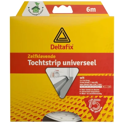 Afbeelding van Deltafix Tochtstrip O Profiel 2 x 3 meter Siliconen Wit